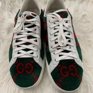 Gucci GG Wool Ace Green Sneaker